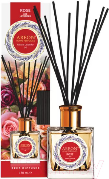 Изображение товара Аромадиффузор Areon Home Perfume Sticks Nature Oil Rose & Lavender Oil / LHP03 (150мл)
