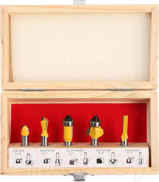Изображение товара Набор фрез Tundra 9200760 (5шт)