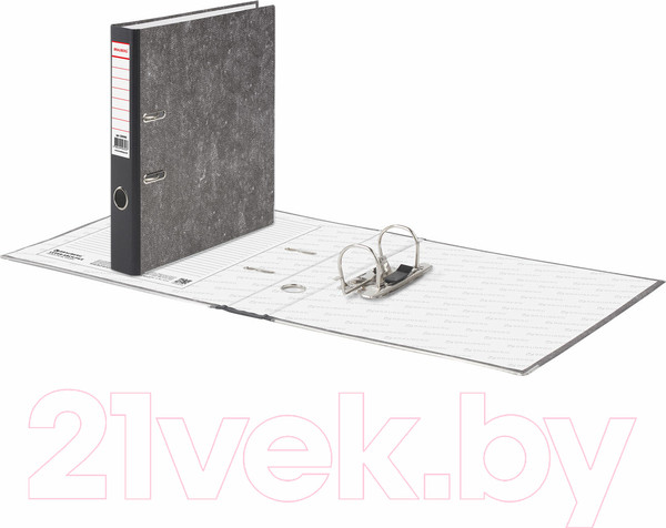 Изображение товара Папка-регистратор Brauberg 220982 (мраморный/черный)