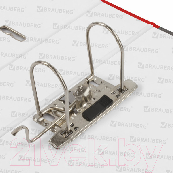 Изображение товара Папка-регистратор Brauberg 220988 (мраморный/красный)