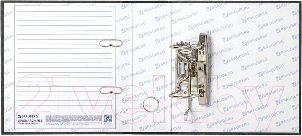 Изображение товара Папка-регистратор Brauberg 221721 (черный/мраморный)