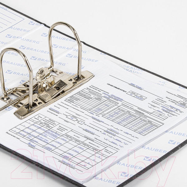 Изображение товара Папка-регистратор Brauberg 221721 (черный/мраморный)