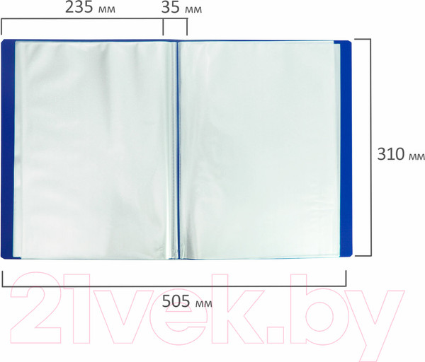 Изображение товара Папка для бумаг Brauberg Office / 222640 (синий)