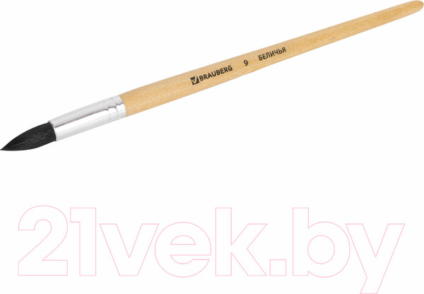Изображение товара Кисть для рисования Brauberg Белка №9 / 200186 (круглая)