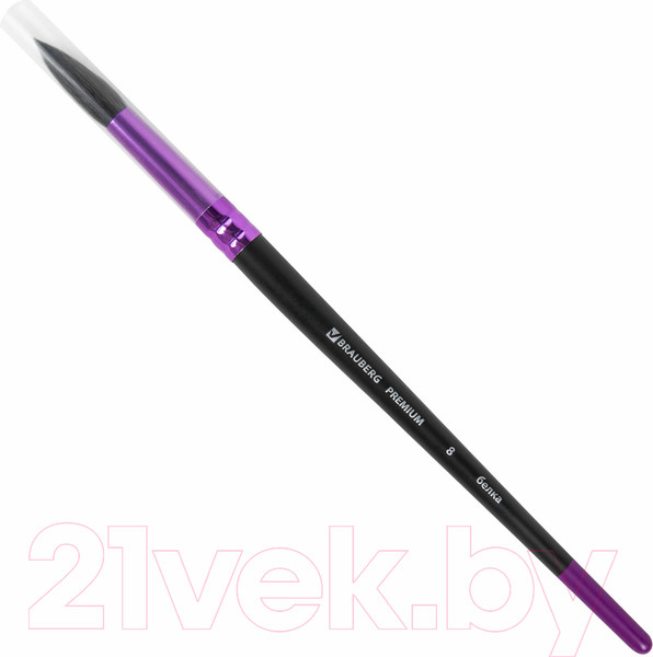 Изображение товара Кисть для рисования Brauberg Premium. Белка №8 / 200977 (круглая)