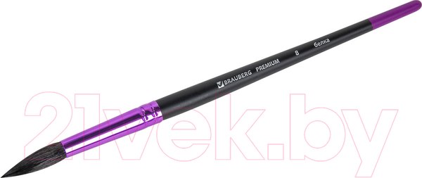 Изображение товара Кисть для рисования Brauberg Premium. Белка №8 / 200977 (круглая)