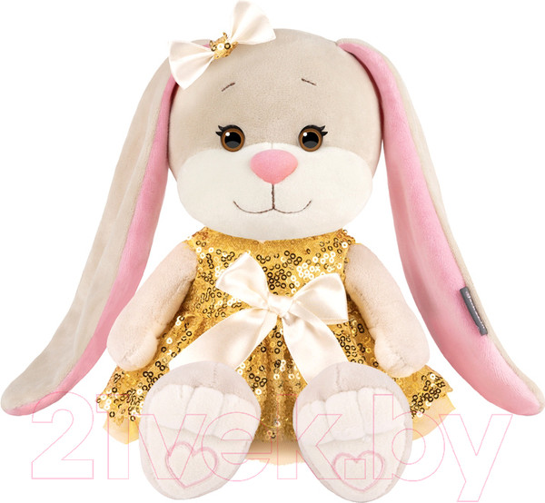 Изображение товара Мягкая игрушка Jack&Lin Зайка Лин в золотом платье с пайетками / JL-02202309-20