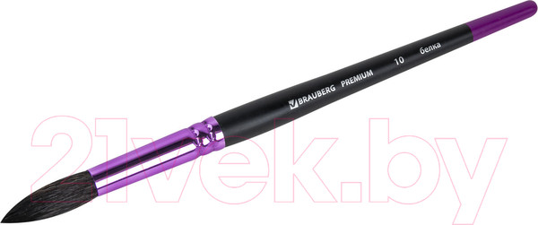 Изображение товара Кисть для рисования Brauberg Premium. Белка №10 / 200979 (круглая)