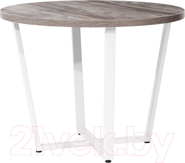 Изображение товара Обеденный стол Millwood Лофт Орлеан Л D100x75 (сосна пасадена/металл белый)