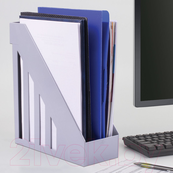 Изображение товара Лоток для бумаг Brauberg Maxi / 231051 (серый)