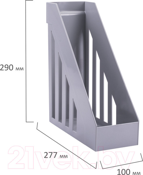 Изображение товара Лоток для бумаг Brauberg Maxi / 231051 (серый)