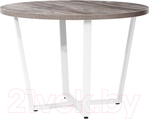 Изображение товара Обеденный стол Millwood Лофт Орлеан Л D110x75 (сосна пасадена/металл белый)