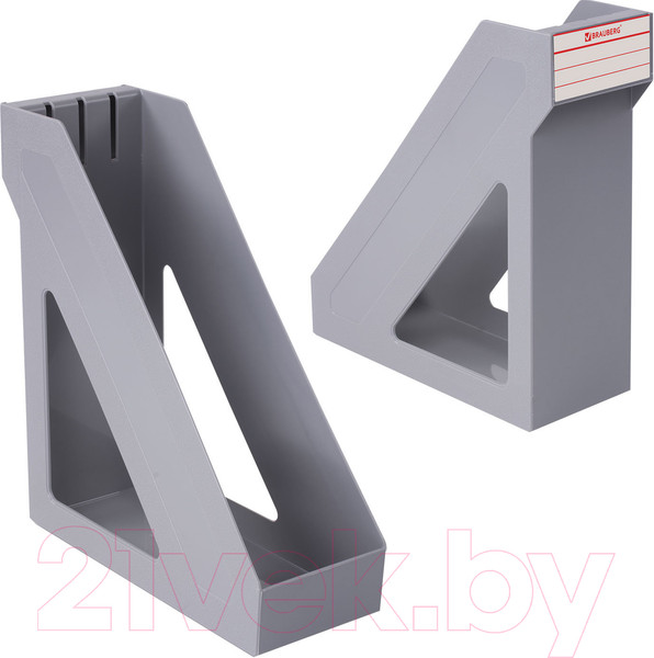 Изображение товара Лоток для бумаг Brauberg Basic / 237010 (серый)