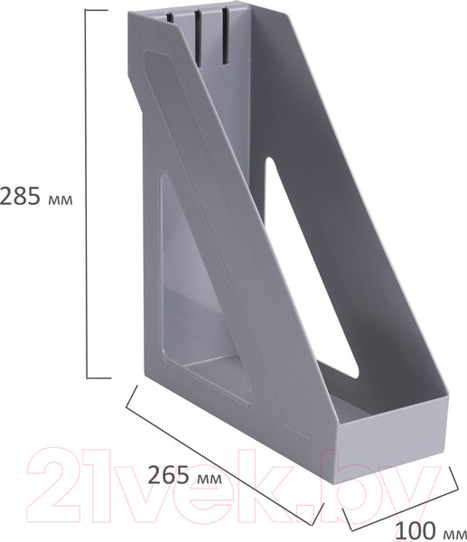 Изображение товара Лоток для бумаг Brauberg Basic / 237010 (серый)