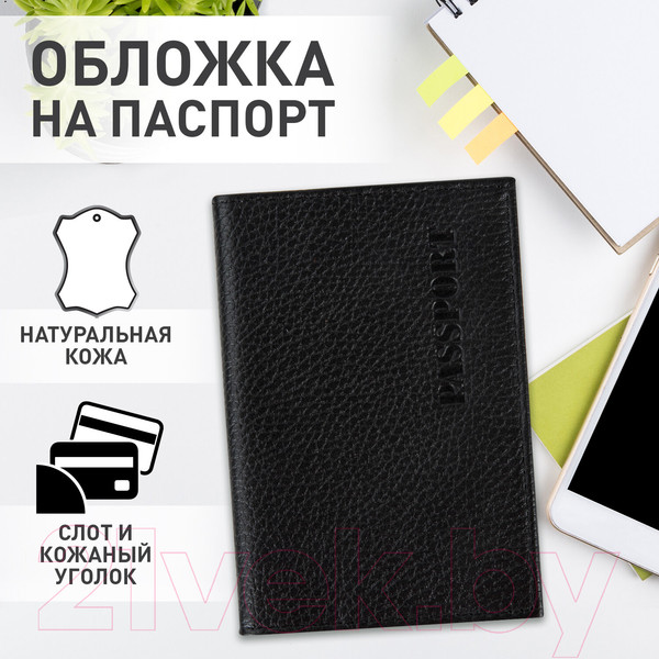 Изображение товара Обложка на паспорт Brauberg Passport / 238192 (черный)