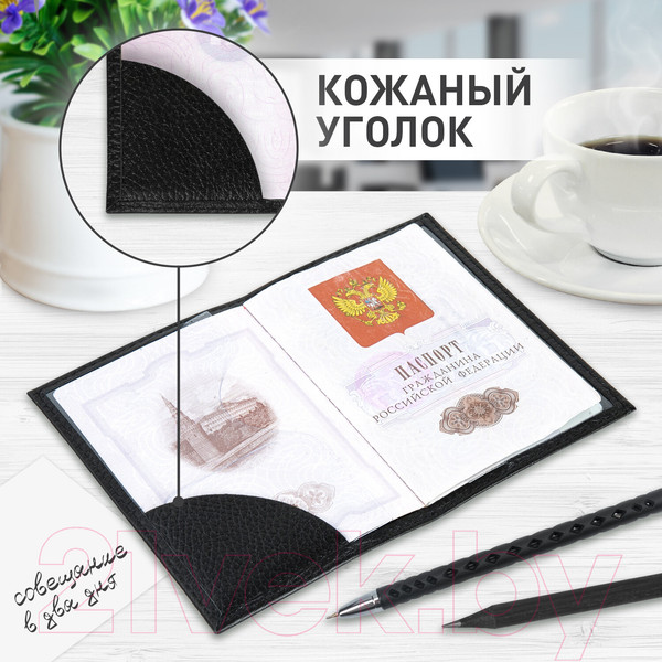 Изображение товара Обложка на паспорт Brauberg Passport / 238192 (черный)