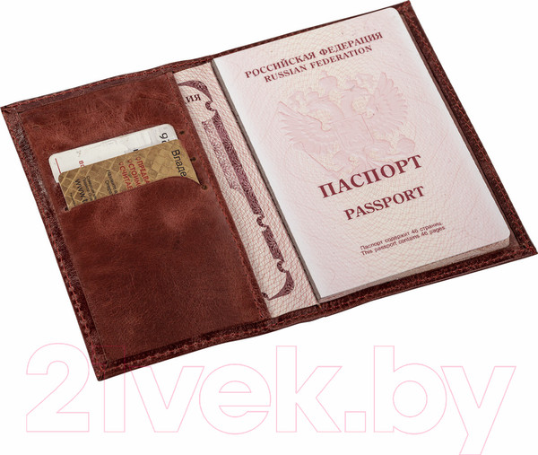 Изображение товара Обложка на паспорт Brauberg Passport / 238197 (коричневый)