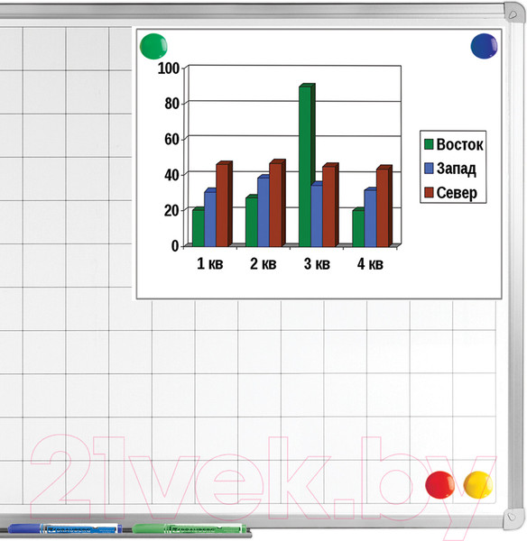 Изображение товара Набор магнитов Brauberg Standard / 237472 (12шт)