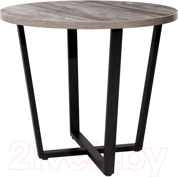 Изображение товара Обеденный стол Millwood Лофт Орлеан Л D90x75 (сосна пасадена/металл черный)