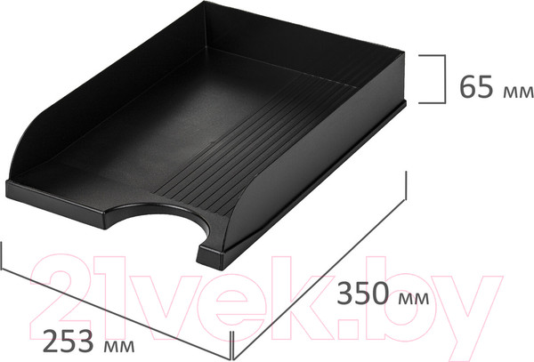 Изображение товара Лоток для бумаг Brauberg Standard / 237947 (черный)