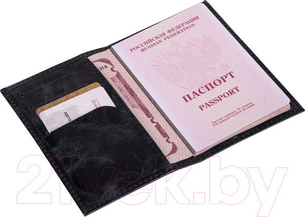 Изображение товара Обложка на паспорт Brauberg Passport / 238198 (черный)
