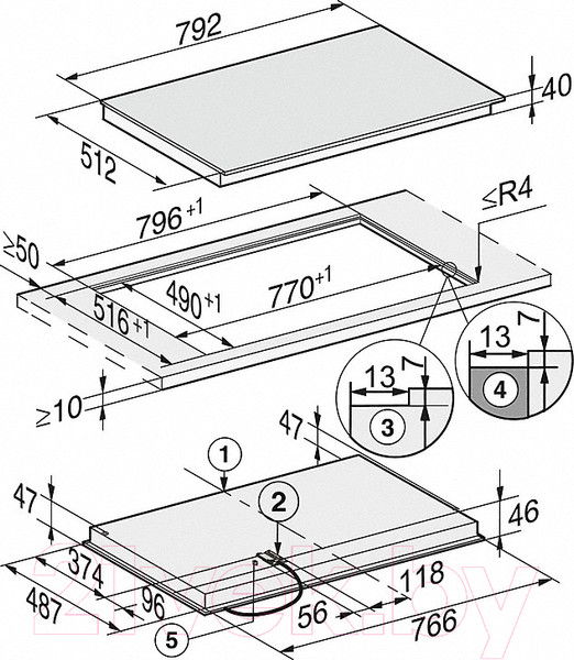 Изображение товара Электрическая варочная панель Miele KM 6564 FL
