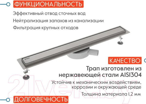 Изображение товара Трап для душа Axus Universal tdu500