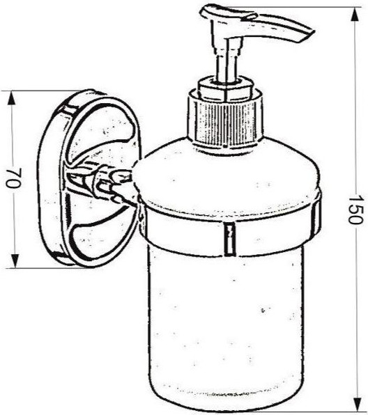 Изображение товара Дозатор для жидкого мыла РМС A6022