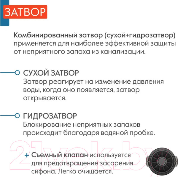 Изображение товара Трап для душа Axus Universal tdu800
