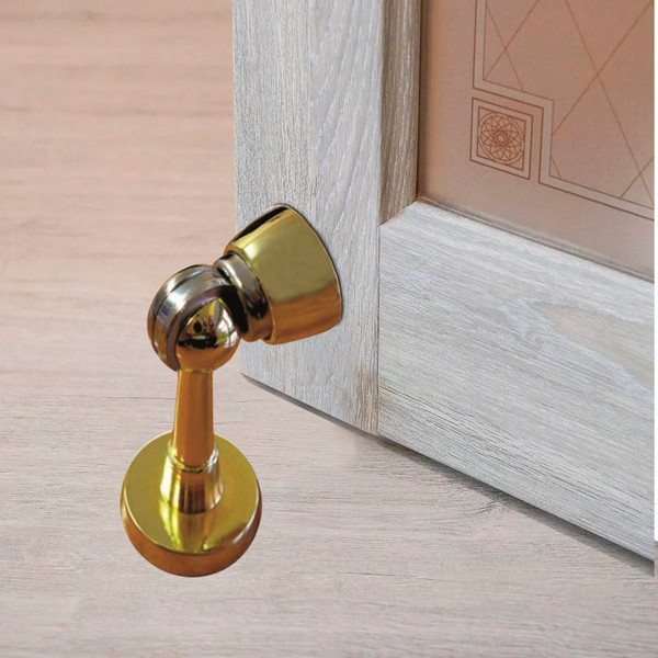 Изображение товара Ограничитель дверной Trodos 106 магнитный L73 (коробка, золото)