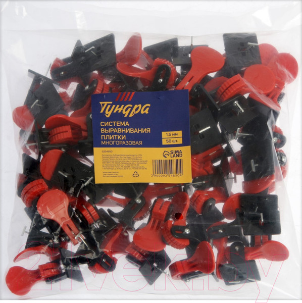 Изображение товара Система выравнивания плитки Tundra 9254850 (50шт)