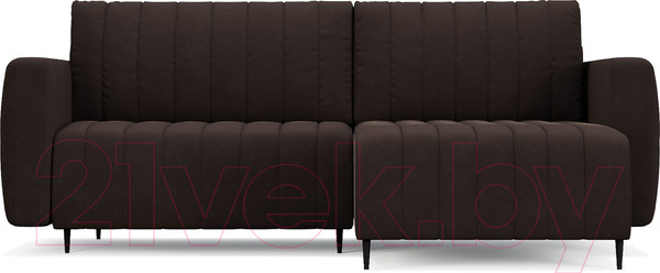Изображение товара Диван угловой Mebel-Ars Маркфул/Флорент (кордрой коричневый)