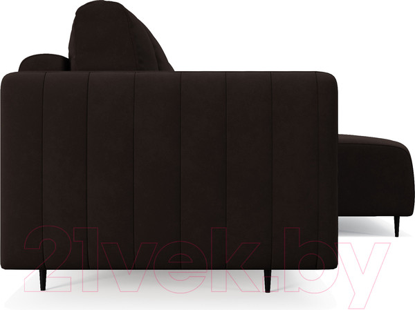 Изображение товара Диван угловой Mebel-Ars Маркфул/Флорент (кордрой коричневый)
