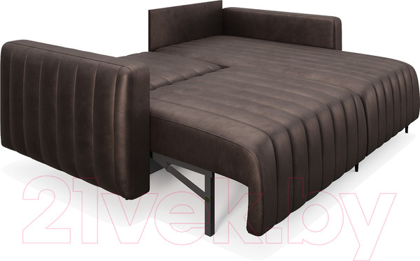Изображение товара Диван угловой Mebel-Ars Маркфул/Флорент (бархат серо-шоколадный Star Velvet 60 Coffee)