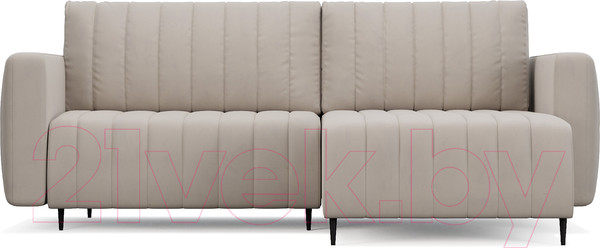 Изображение товара Диван угловой Mebel-Ars Маркфул/Флорент (бархат бежевый Star Velvet 6 Biege)