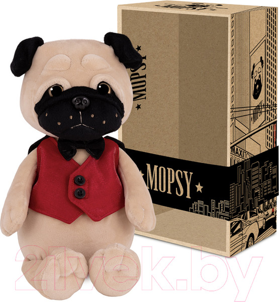 Изображение товара Мягкая игрушка Mopsy В жилетке с бабочкой / MT-MRT-M004-20