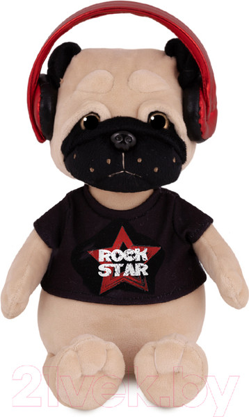 Изображение товара Мягкая игрушка Mopsy Рокер в футболке с наушниками / MT-MRT-M007-20
