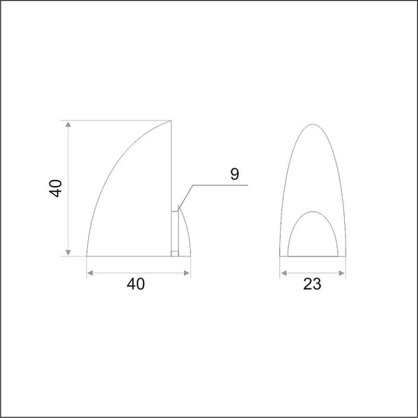 Изображение товара Комплект полкодержателей Trodos Пеликан 40x40 (2шт, золото)