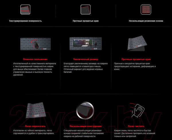 Изображение товара Коврик для мыши A4Tech Bloody BP-30L (черный)