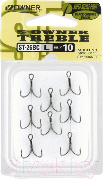 Изображение товара Набор крючков рыболовных Owner ST-26BC №10 / 5626-011-10 (8шт)