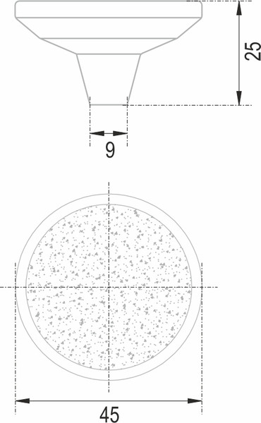 Изображение товара Ручка для мебели Boyard Sfera Urbano RC522RCHMP.1/GR
