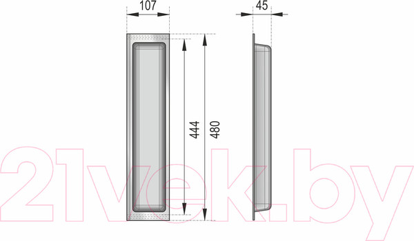 Изображение товара Органайзер для столовых приборов Boyard PC10/GRPH/107x480