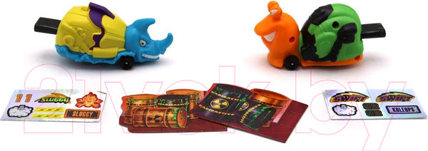 Изображение товара Набор игрушечных автомобилей Bugs Racings Гонка жуков / K02BR006-2 (синий/зеленый)