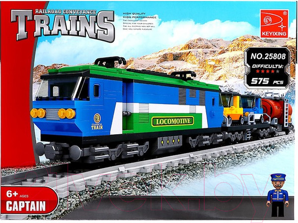 Изображение товара Конструктор Keyixing Грузовой электропоезд / 2575353