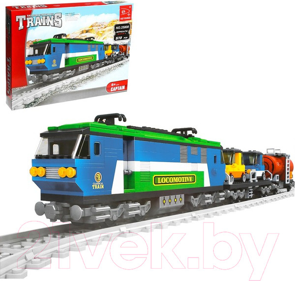 Изображение товара Конструктор Keyixing Грузовой электропоезд / 2575353