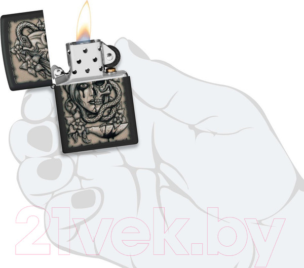 Изображение товара Зажигалка Zippo Gory Tattoo / 48616 (черный)