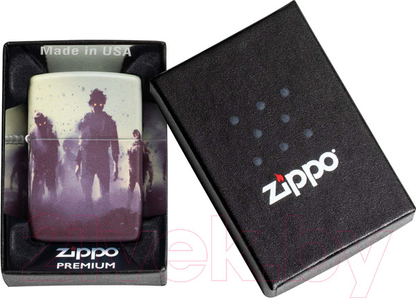 Изображение товара Зажигалка Zippo Zombie Design / 49807 (белый)