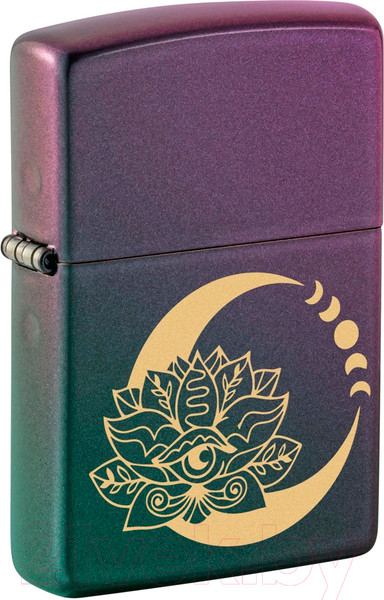 Изображение товара Зажигалка Zippo Lotus Moon / 48587 (черный)