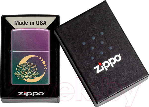 Изображение товара Зажигалка Zippo Lotus Moon / 48587 (черный)