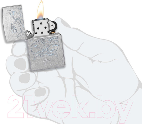 Изображение товара Зажигалка Zippo Guy Harvey / 48595 (серебристый)